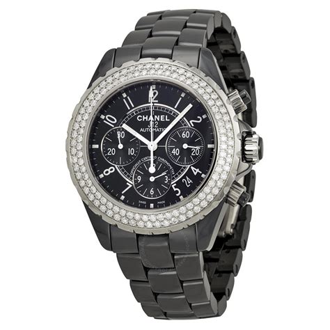 black chanel watch women& 39|chanel black watch ladies.